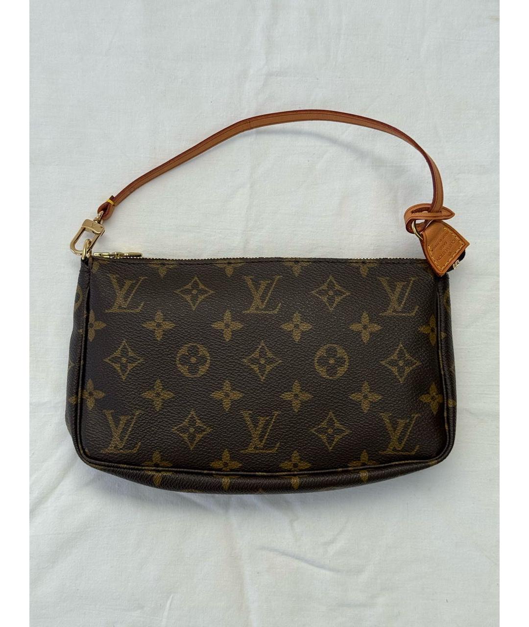 LOUIS VUITTON Коричневая сумка с короткими ручками, фото 8