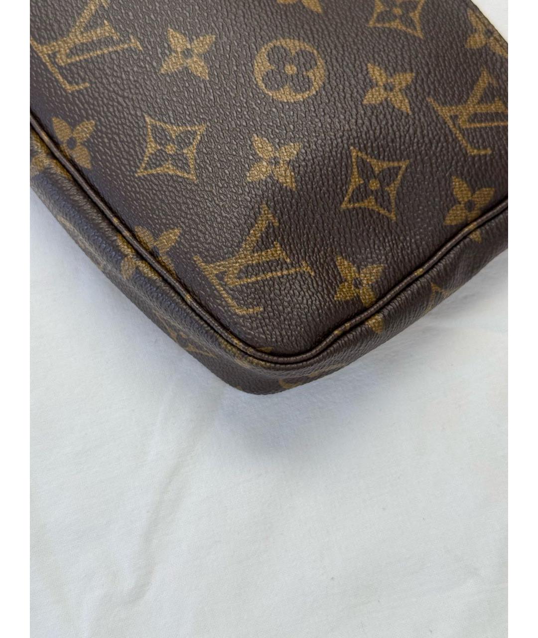 LOUIS VUITTON Коричневая сумка с короткими ручками, фото 5