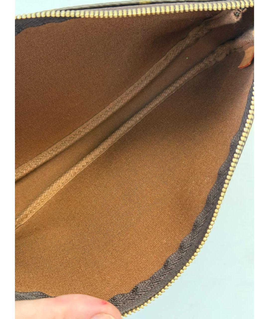 LOUIS VUITTON Коричневая сумка с короткими ручками, фото 7