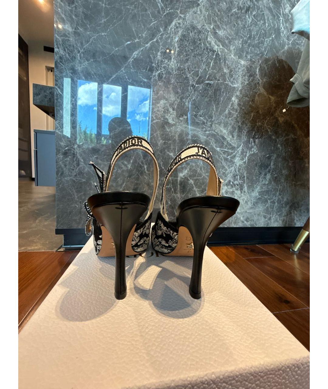 CHRISTIAN DIOR Черные кожаные туфли, фото 4