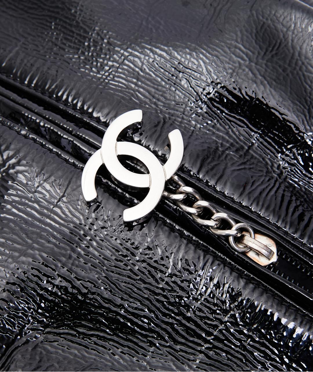 CHANEL Черная кожаная сумка через плечо, фото 4