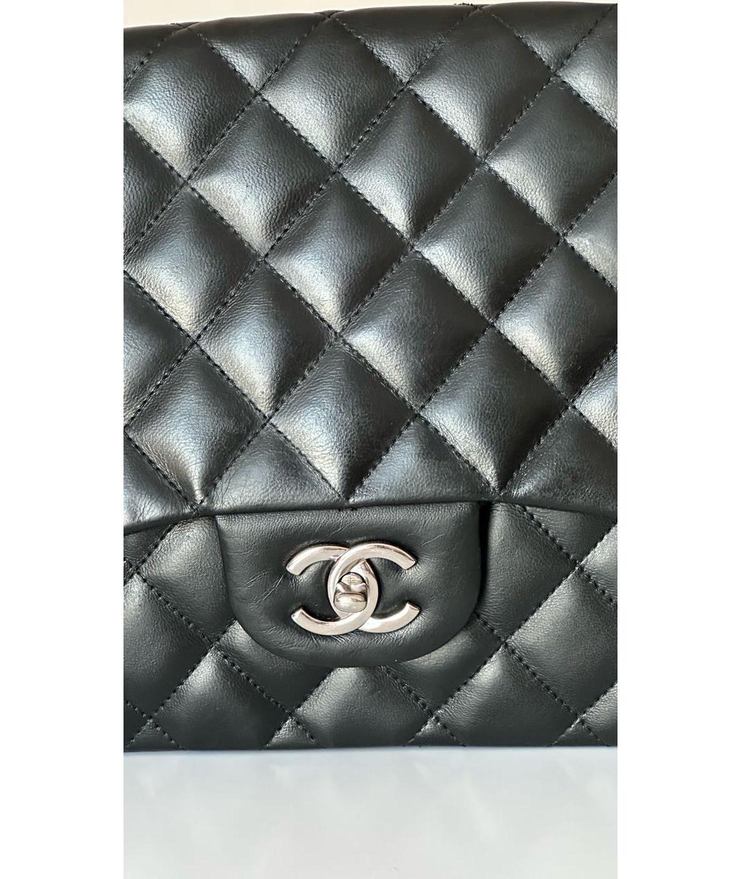 CHANEL Черная кожаная сумка через плечо, фото 3