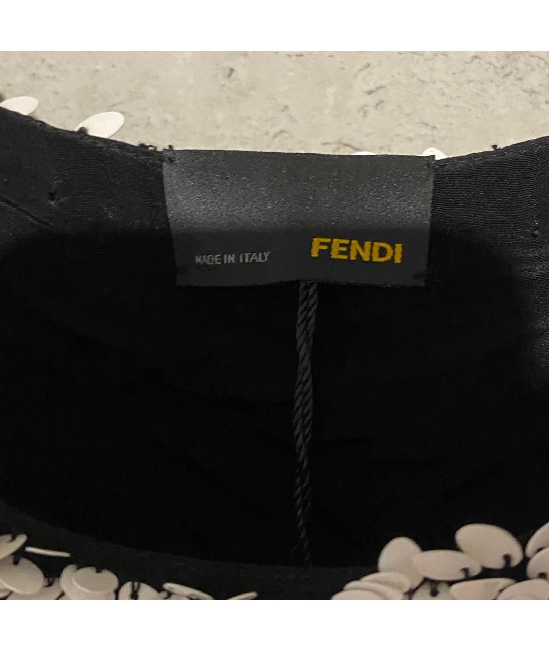 FENDI Мульти шифоновое вечернее платье, фото 3