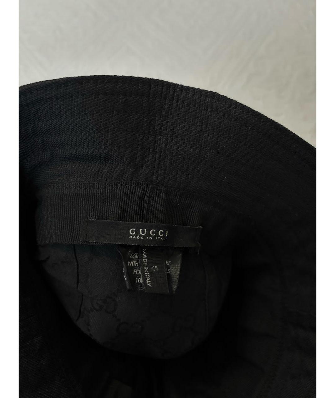GUCCI Черная панама, фото 6