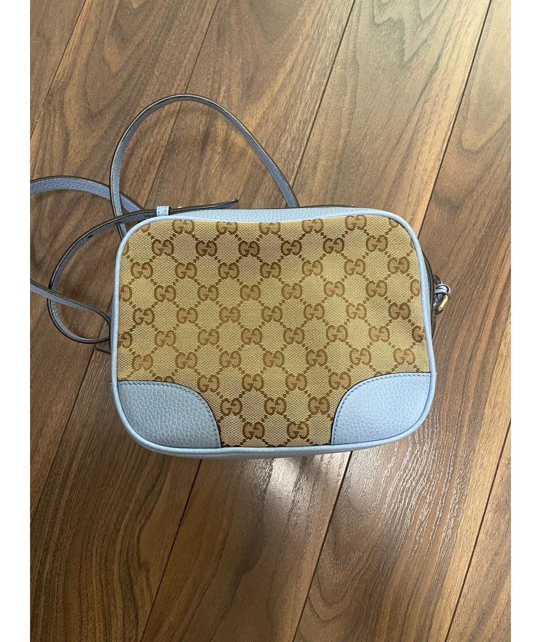 GUCCI Бежевая тканевая сумка через плечо, фото 8