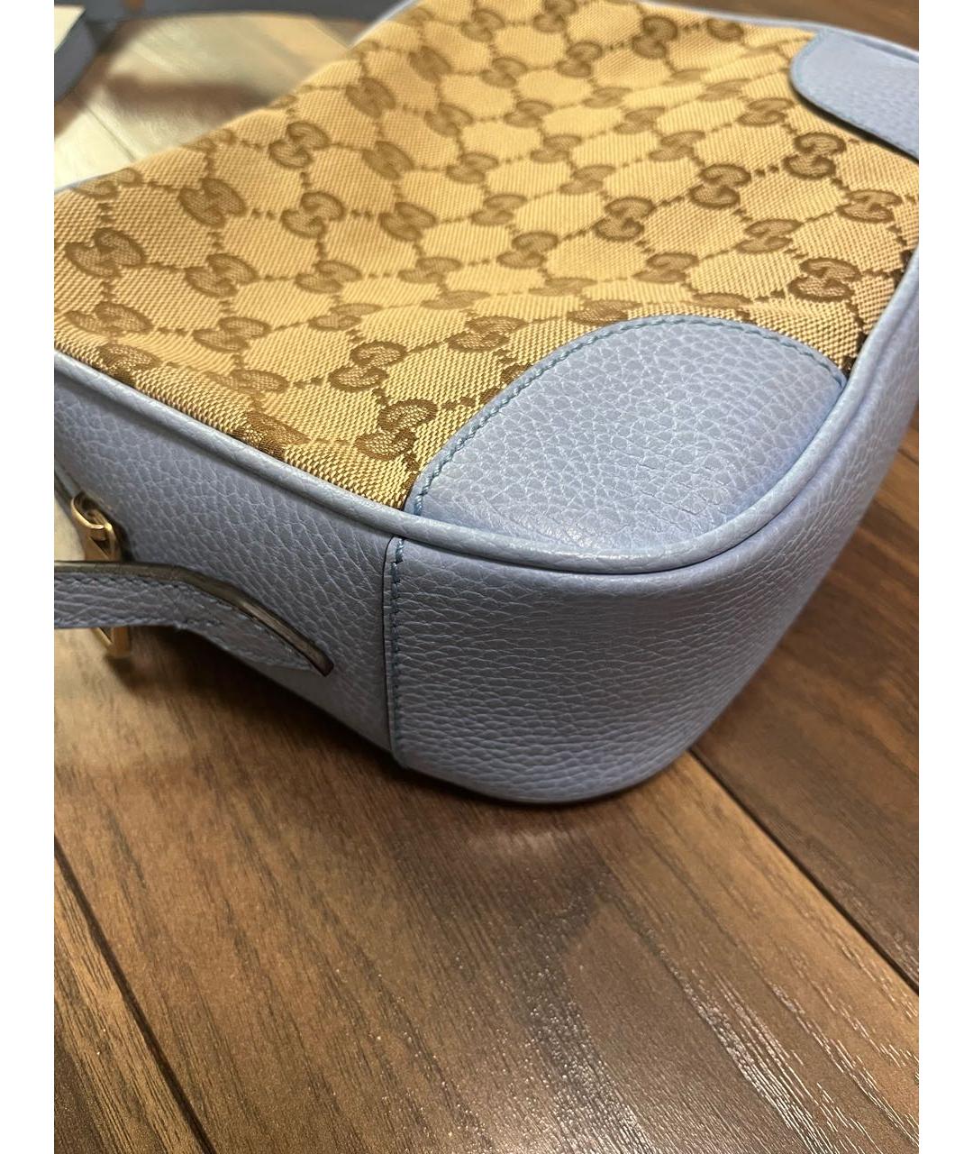 GUCCI Бежевая тканевая сумка через плечо, фото 3