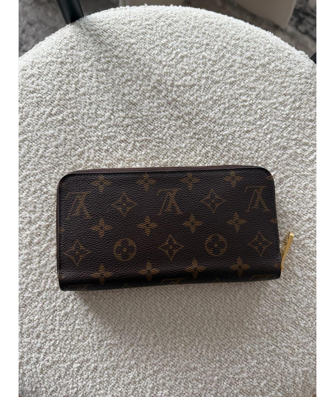 LOUIS VUITTON Коричневый кошелек, фото 9