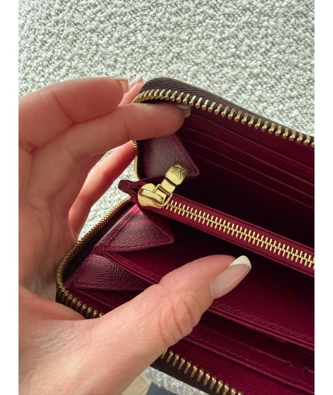 LOUIS VUITTON Коричневый кошелек, фото 4