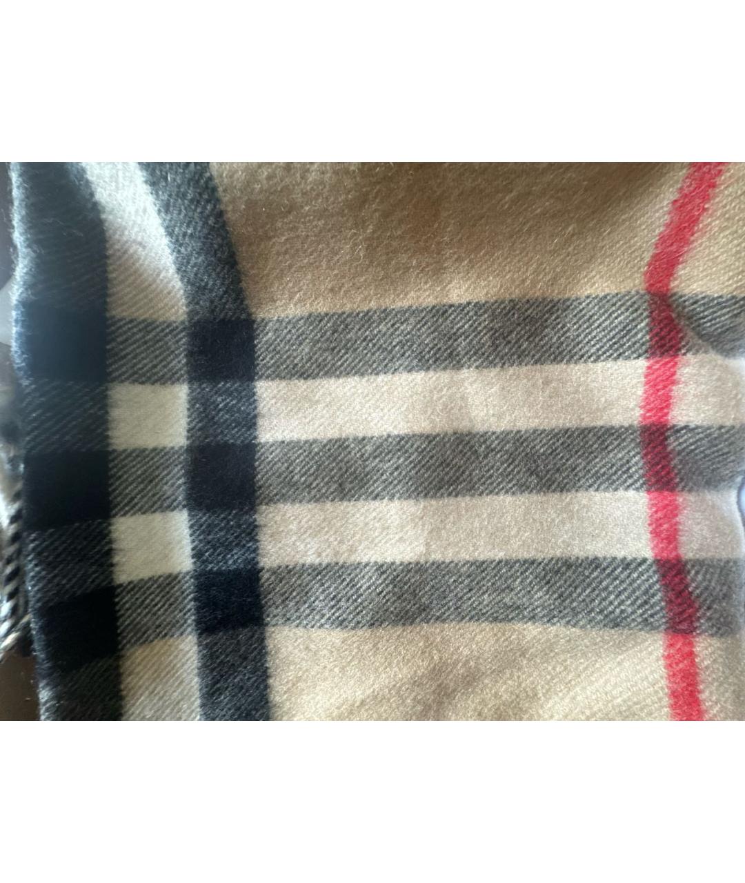 BURBERRY Бежевый кашемировый шарф, фото 2