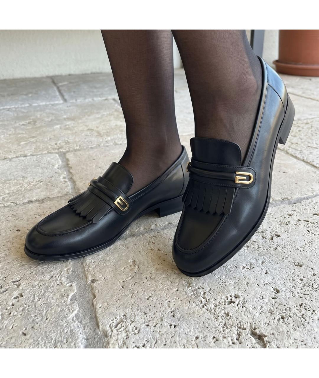 GUCCI Черные кожаные лоферы, фото 2