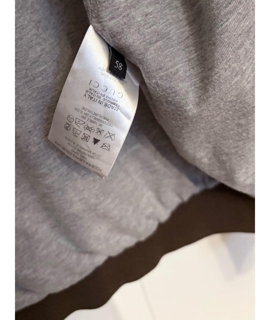 GUCCI Коричневая полиамидовая куртка, фото 7