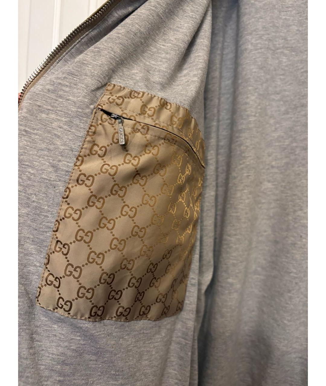 GUCCI Коричневая полиамидовая куртка, фото 6