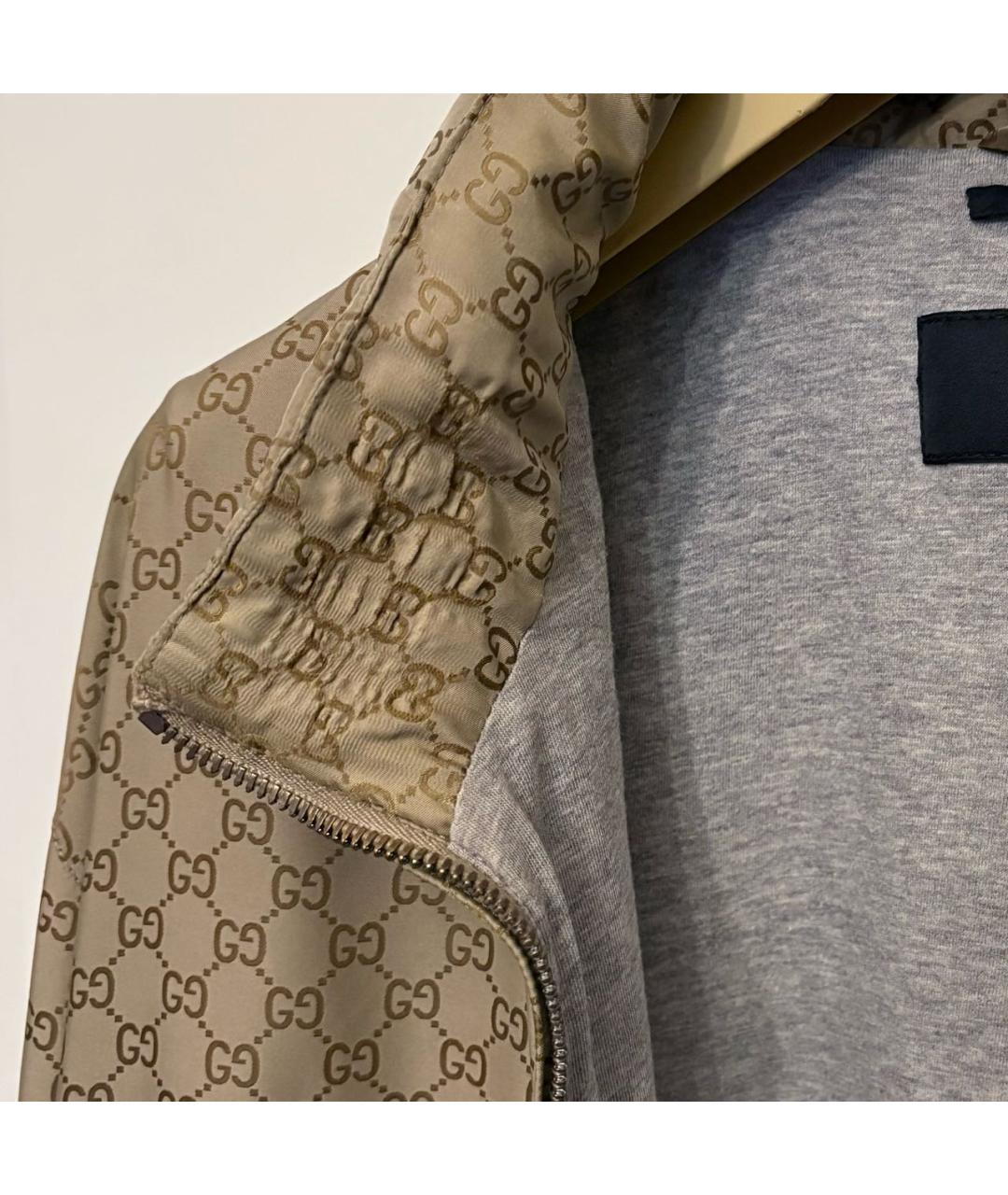 GUCCI Коричневая полиамидовая куртка, фото 8