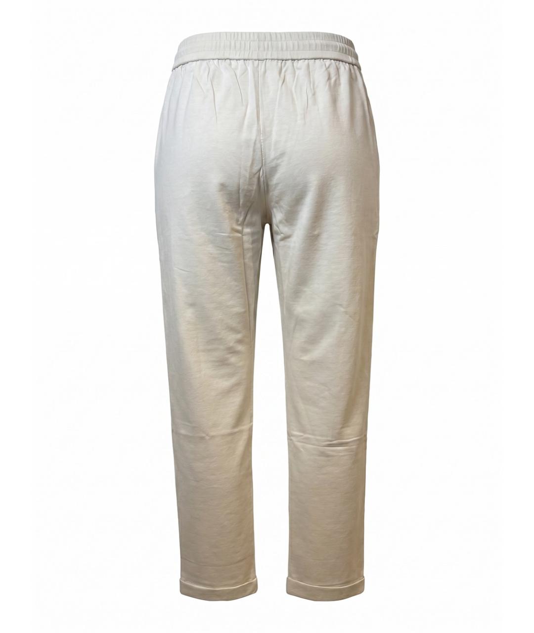 BRUNELLO CUCINELLI Бежевые хлопковые спортивные брюки и шорты, фото 2