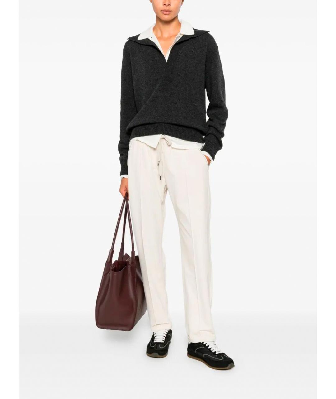 BRUNELLO CUCINELLI Бежевые хлопковые спортивные брюки и шорты, фото 4
