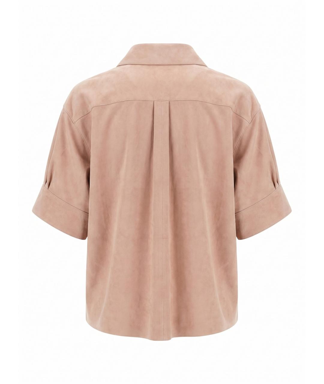 LOEWE Розовая кожаная рубашка, фото 2