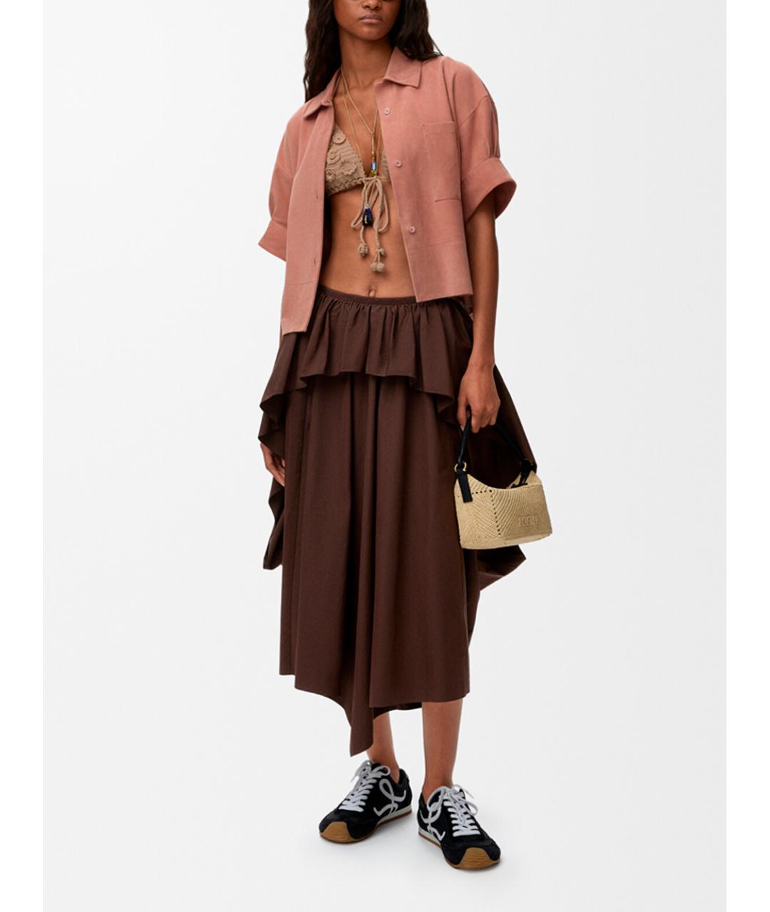 LOEWE Розовая кожаная рубашка, фото 3