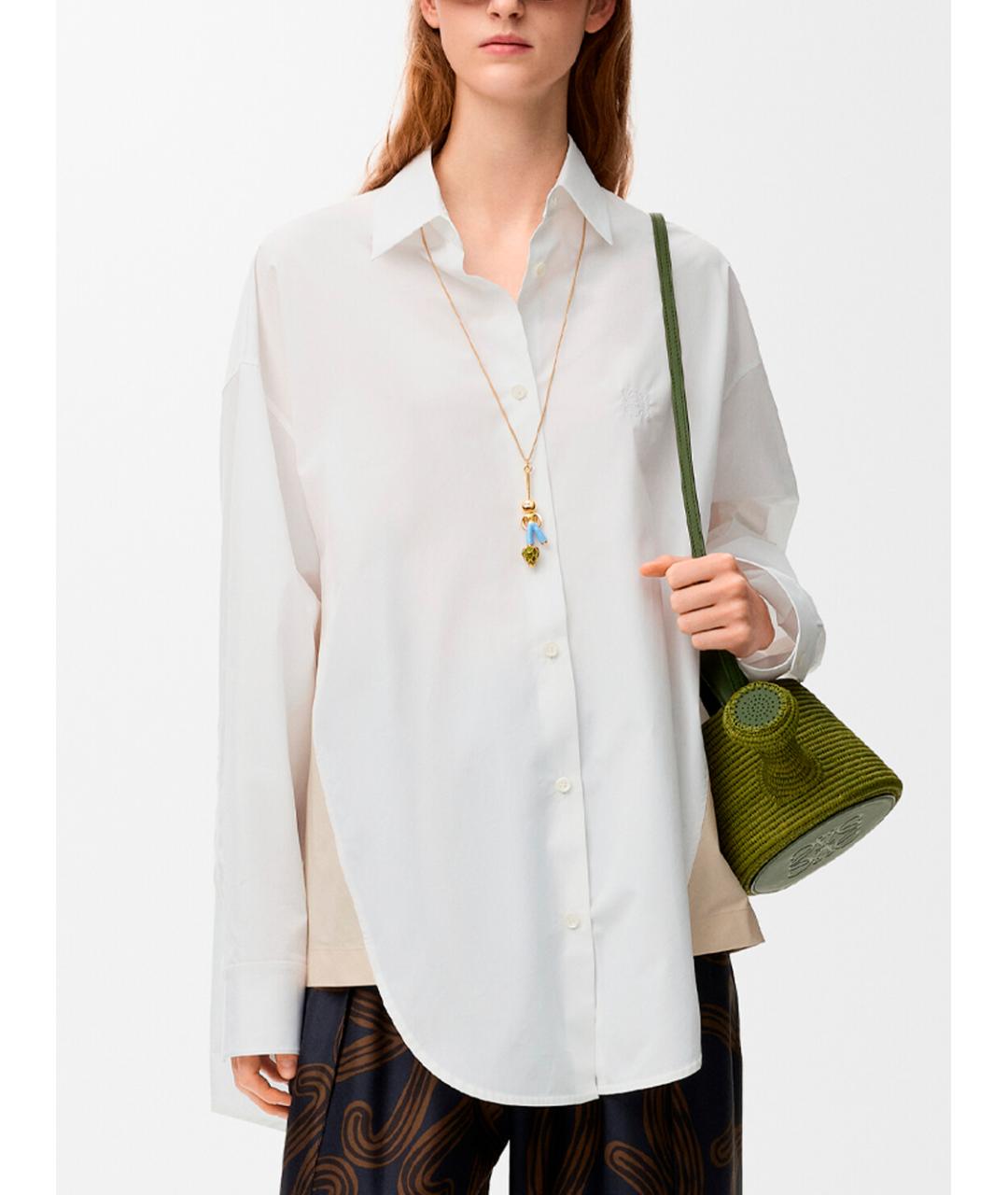 LOEWE Белая хлопковая рубашка, фото 4