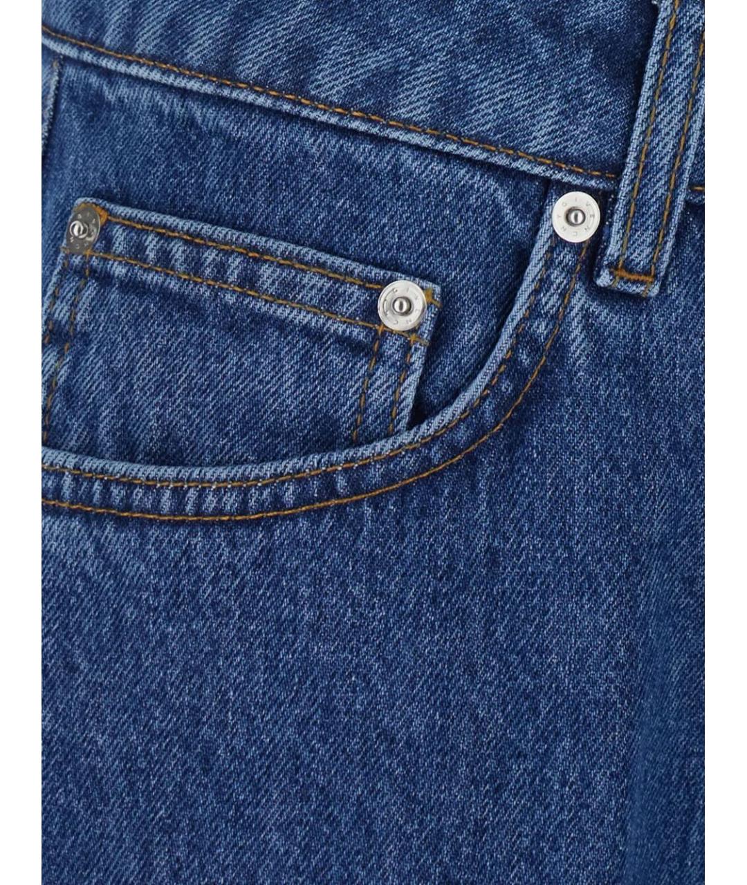 GIVENCHY Синие хлопковые прямые джинсы, фото 3