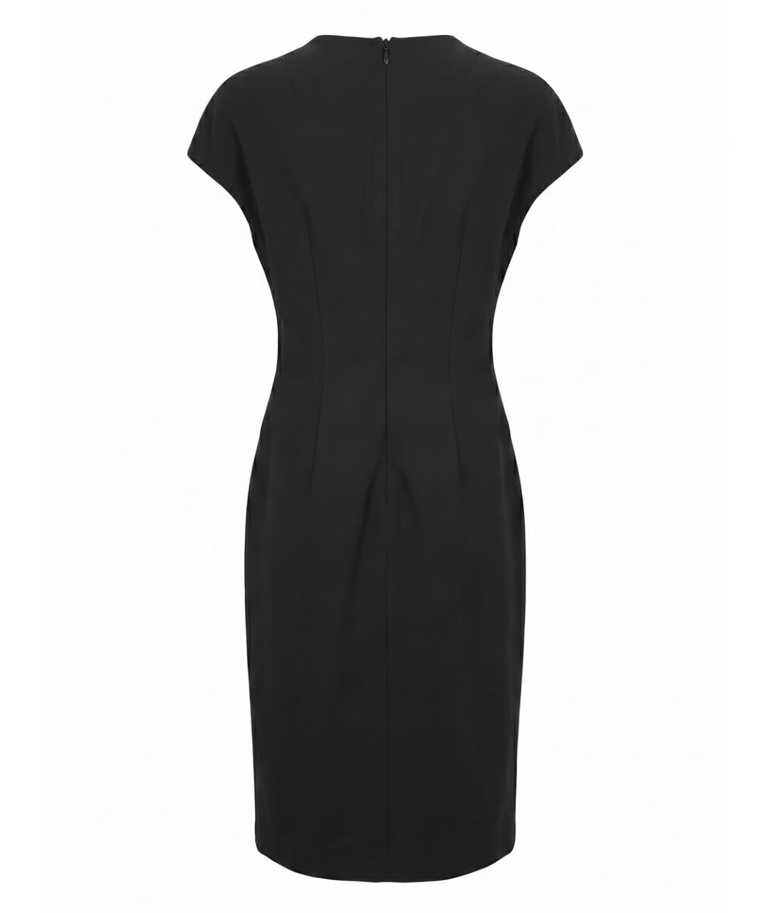 JIL SANDER Черное шерстяное платье, фото 2