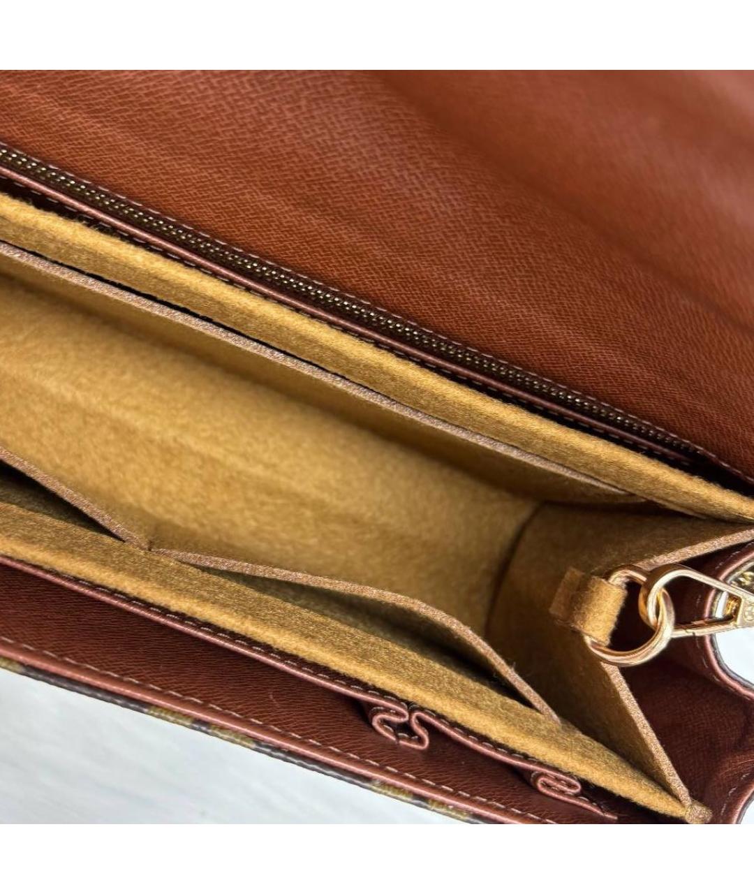 LOUIS VUITTON Коричневая сумка через плечо, фото 4