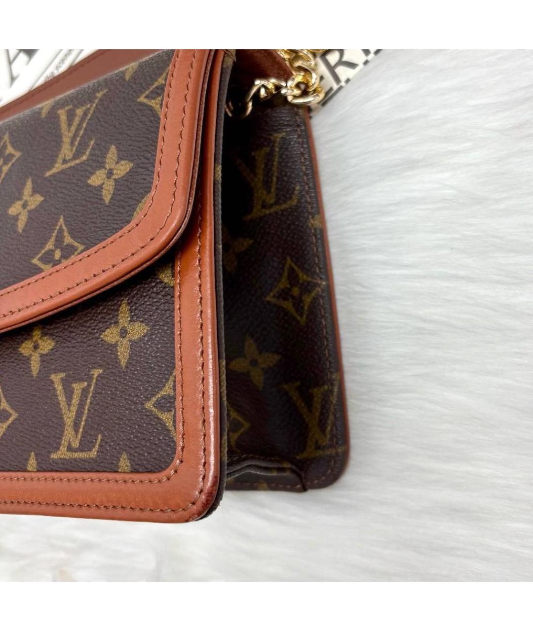 LOUIS VUITTON Коричневая сумка через плечо, фото 5