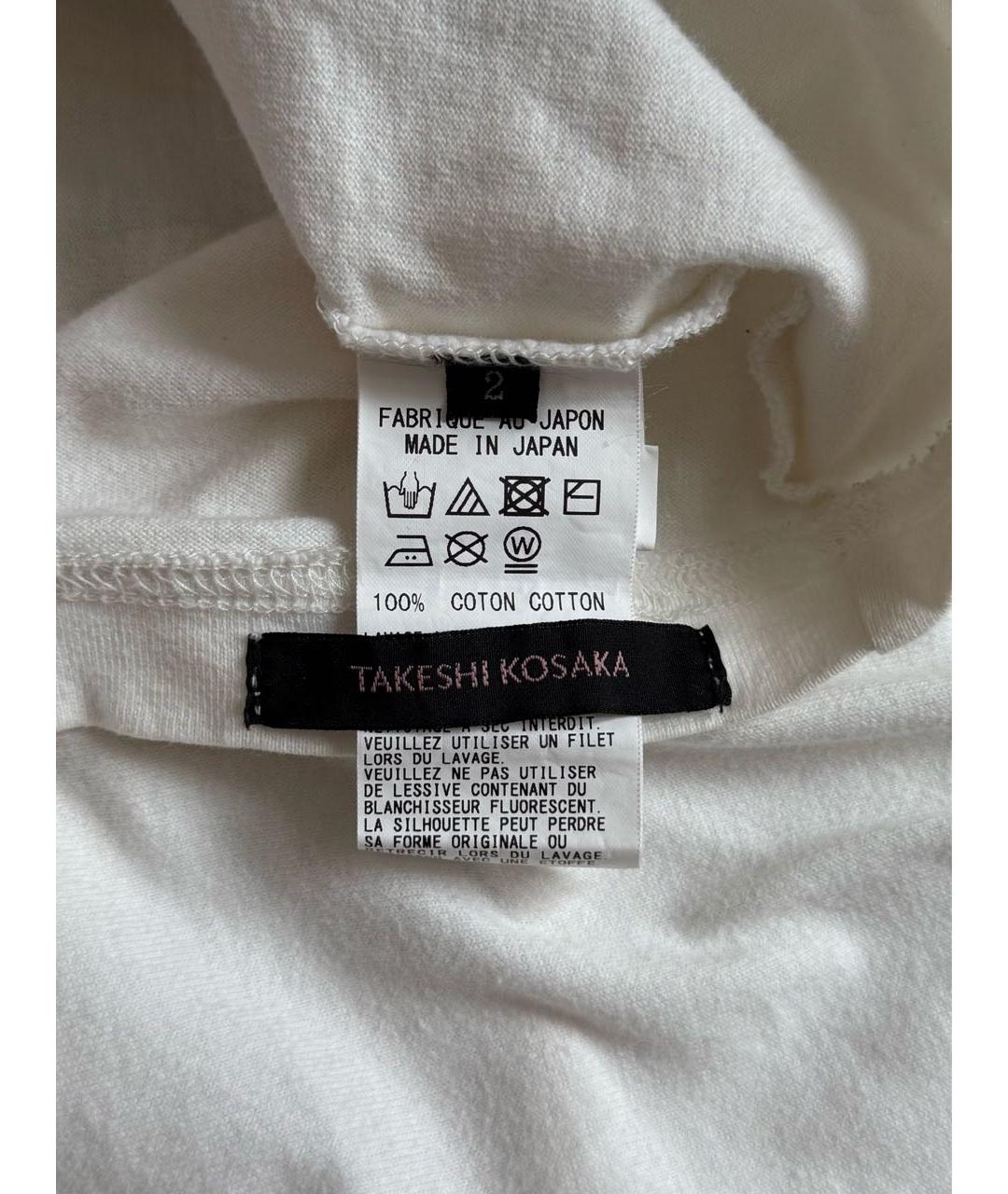 YOHJI YAMAMOTO Белая хлопковая футболка, фото 2