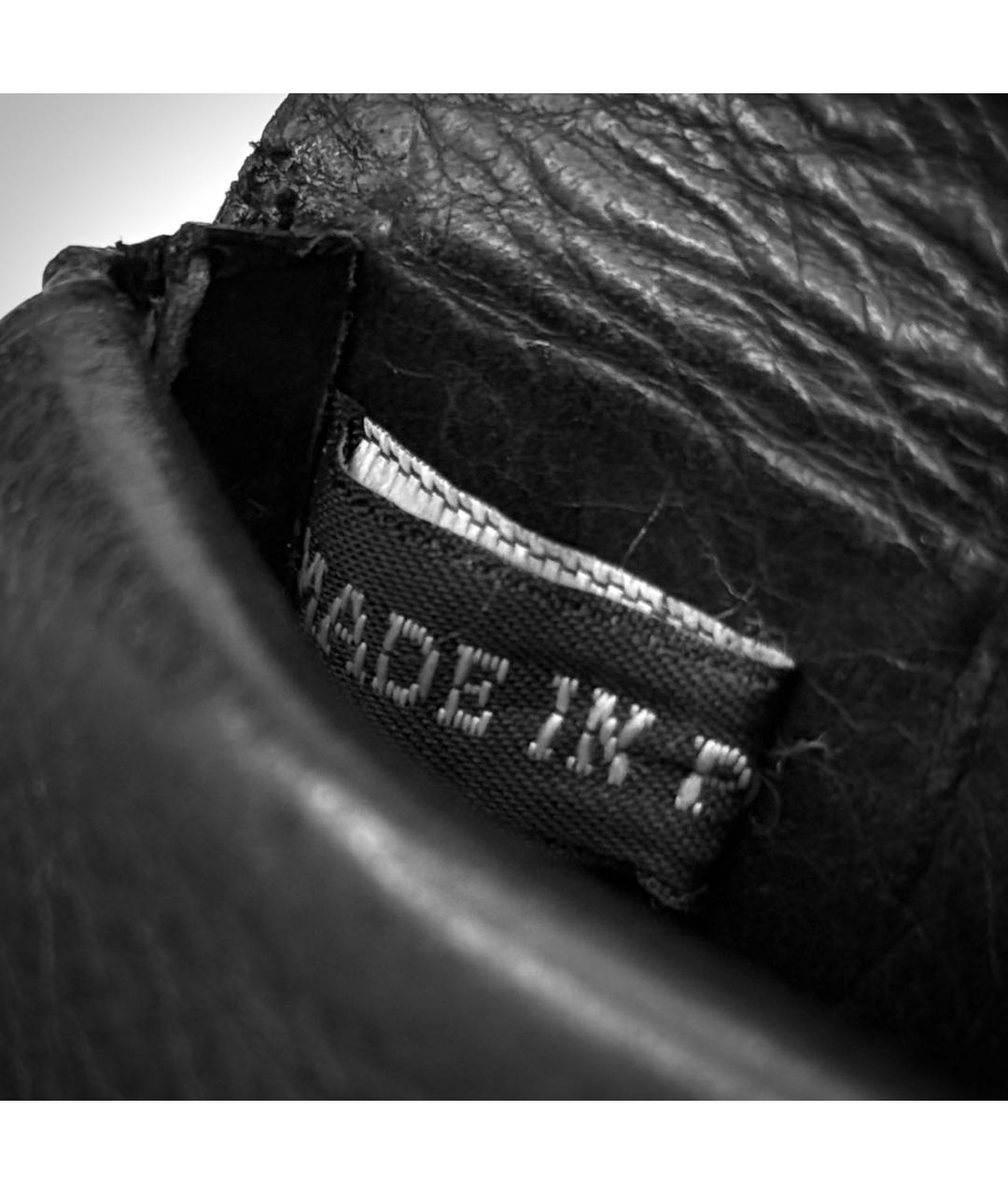 ANN DEMEULEMEESTER Черный кожаный кошелек, фото 8