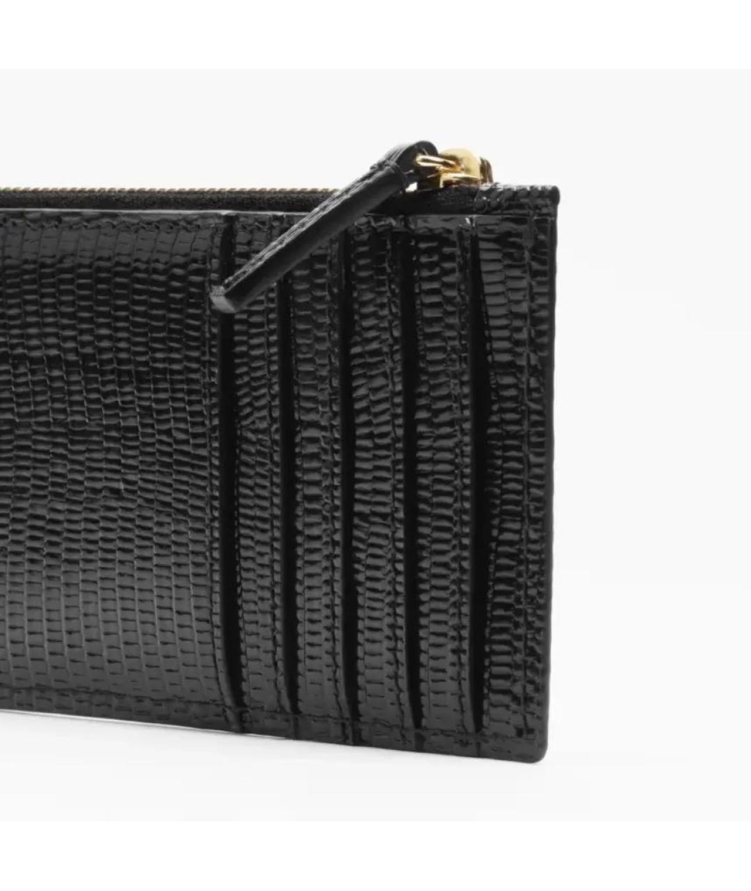 CHANEL Черный кошелек из лакированной кожи, фото 3