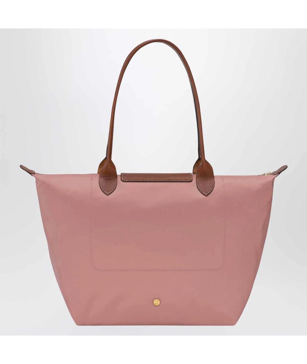 LONGCHAMP Розовая тканевая сумка тоут, фото 2