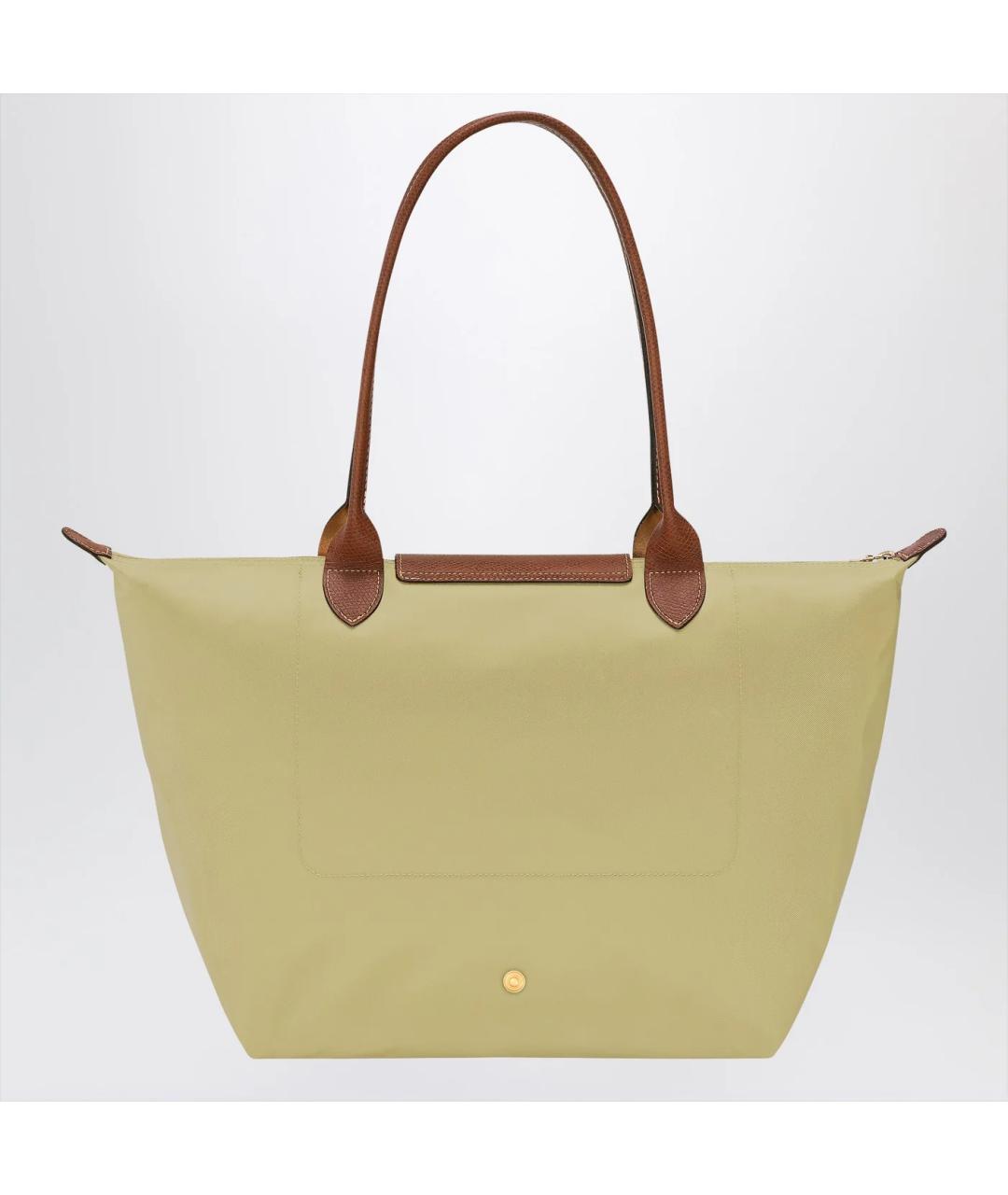 LONGCHAMP Зеленая тканевая сумка тоут, фото 2
