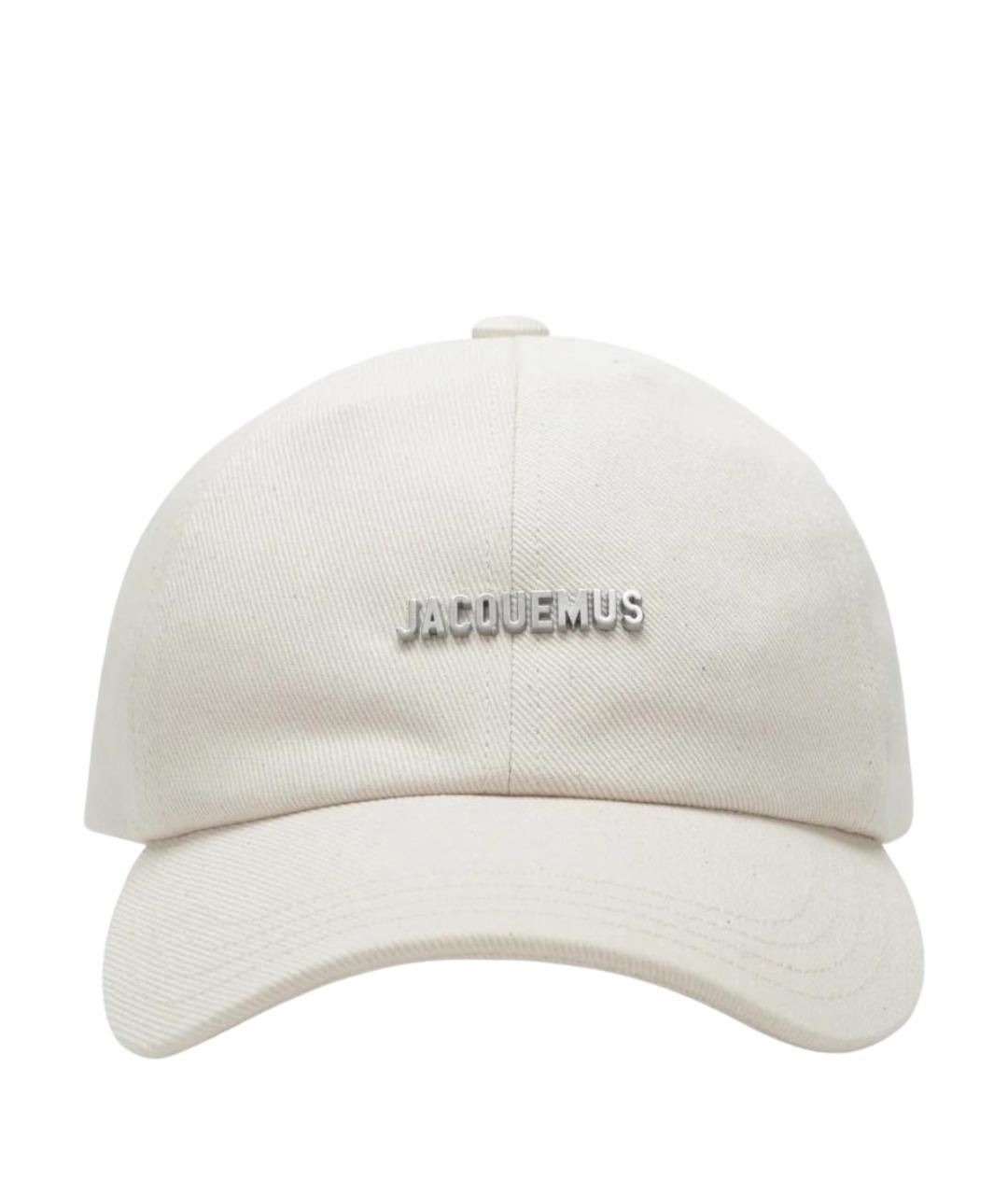 JACQUEMUS Белая хлопковая кепка, фото 1