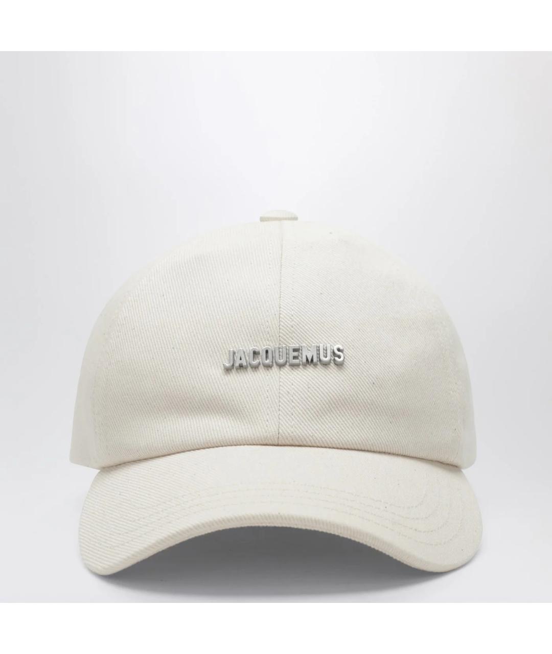 JACQUEMUS Белая хлопковая кепка, фото 3