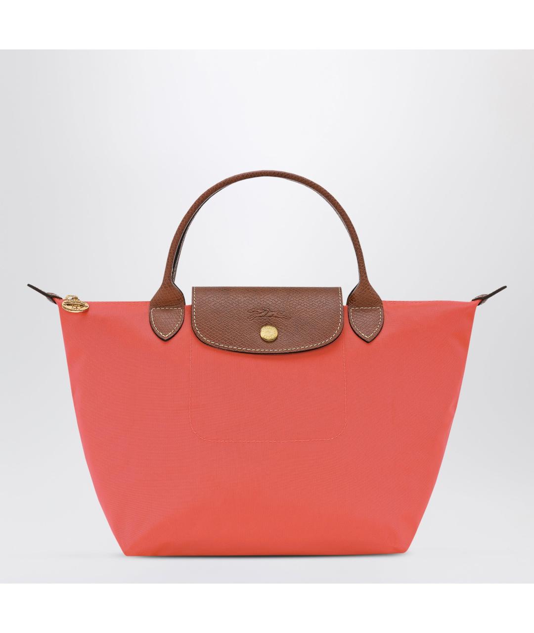 LONGCHAMP Красная тканевая сумка тоут, фото 3