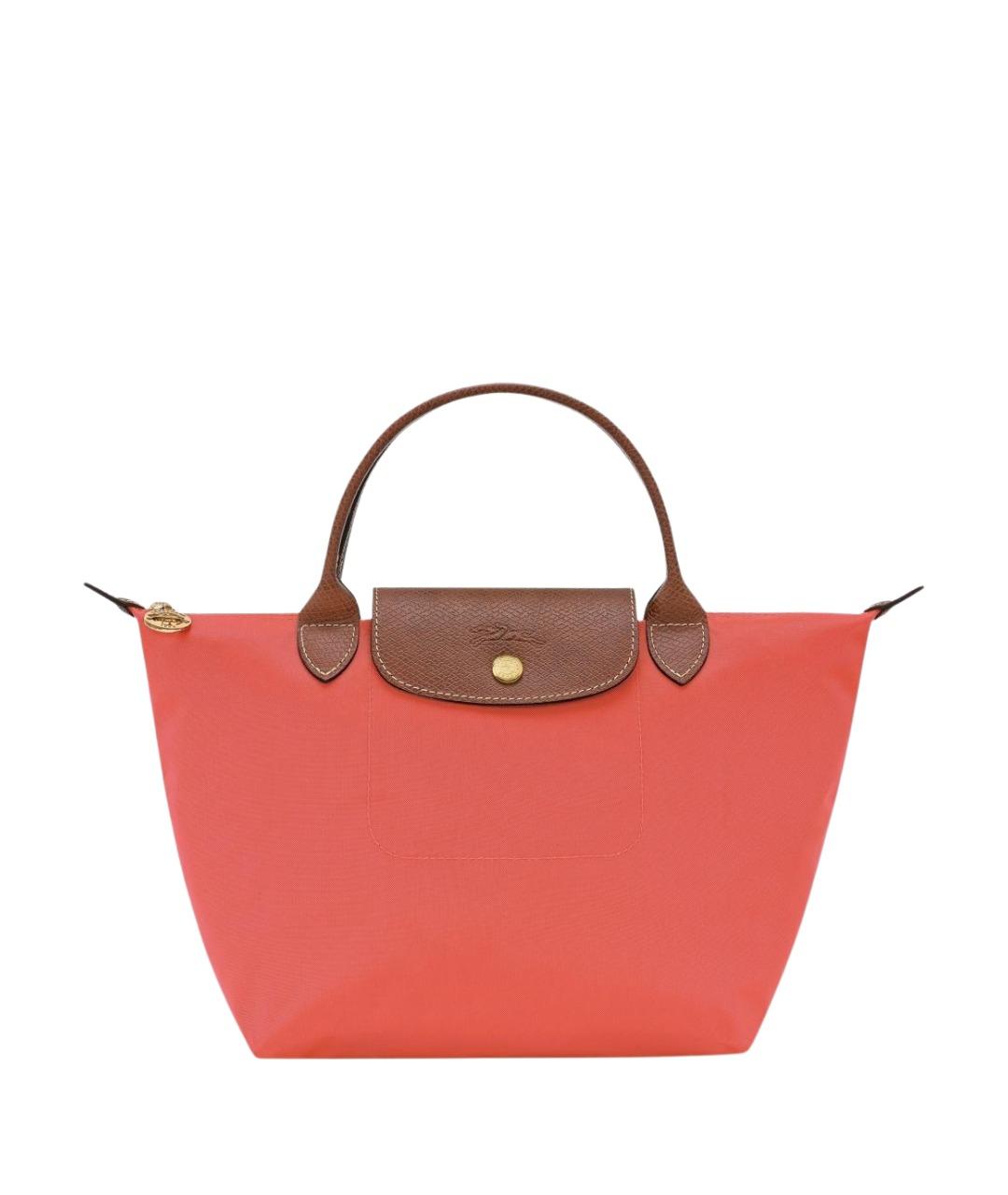 LONGCHAMP Красная тканевая сумка тоут, фото 1