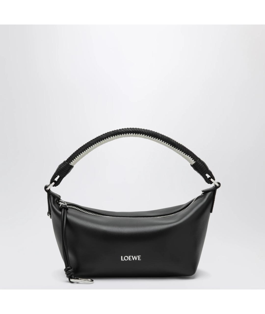 LOEWE Черная кожаная сумка с короткими ручками, фото 3