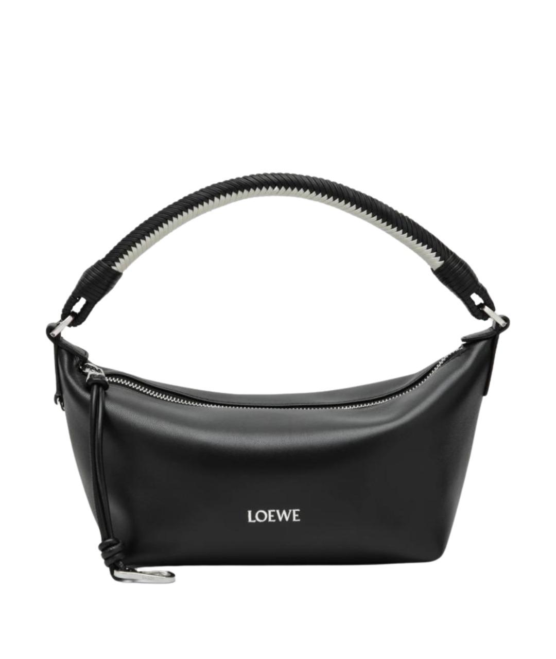 LOEWE Черная кожаная сумка с короткими ручками, фото 1