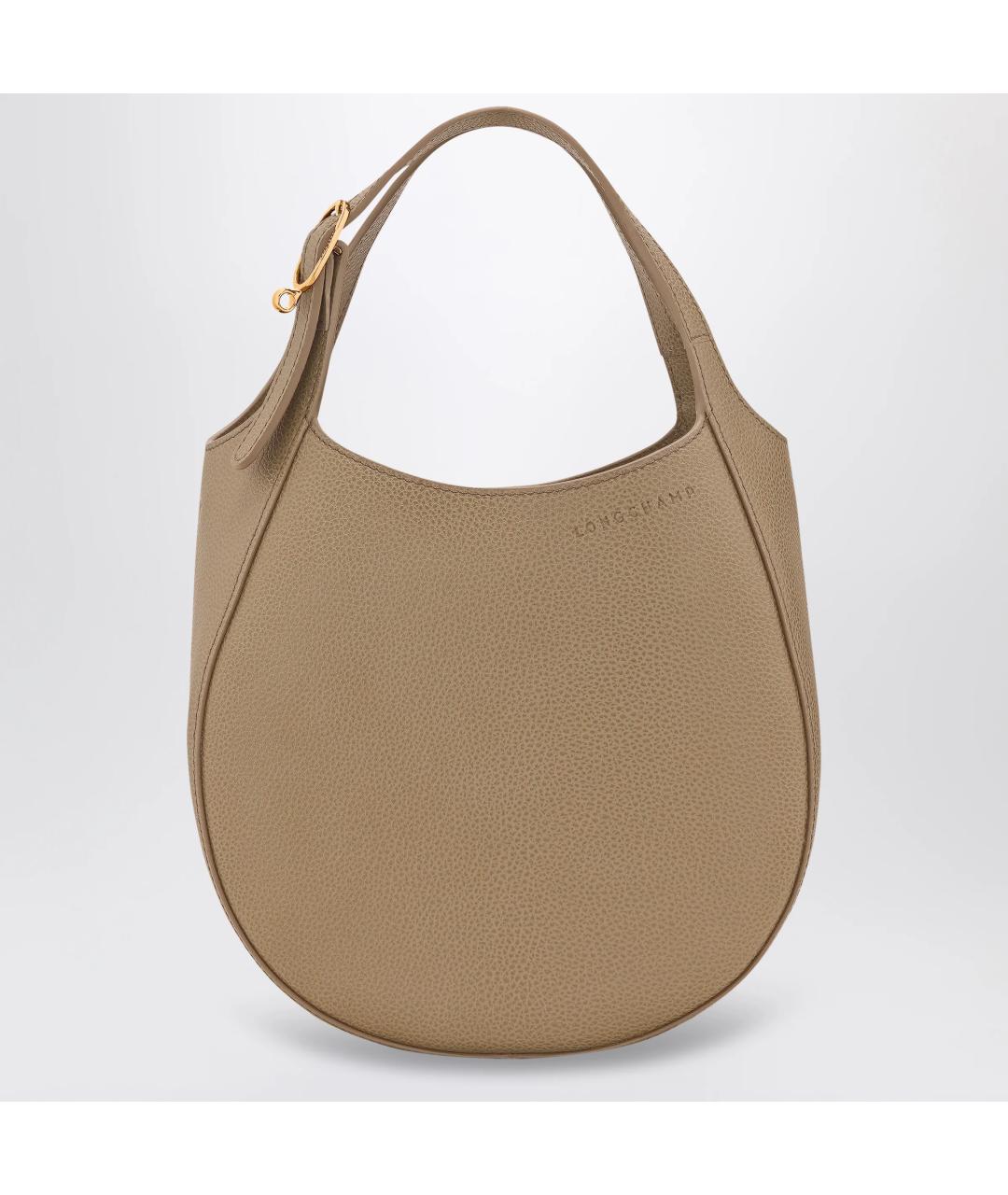 LONGCHAMP Зеленая кожаная сумка тоут, фото 3
