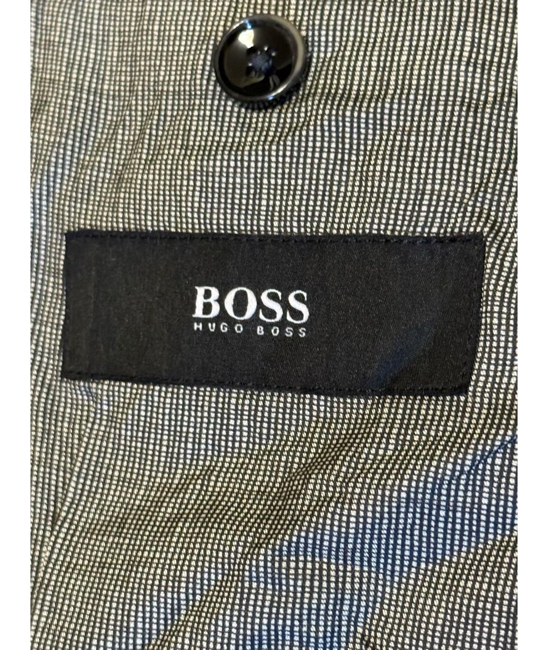 HUGO BOSS Черный велюровый пиджак, фото 3