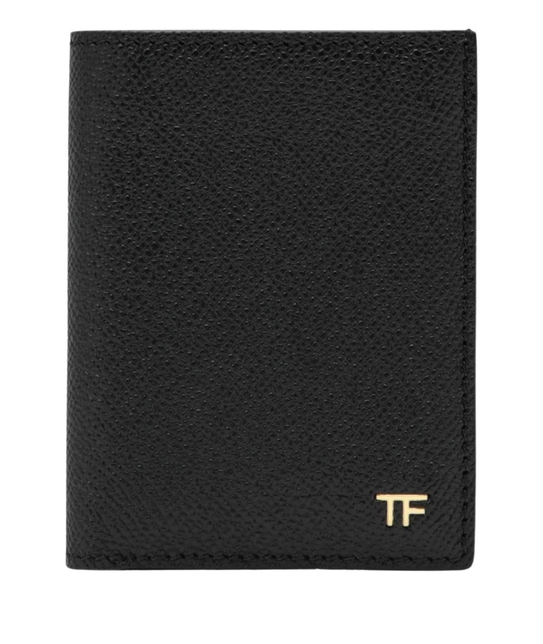 TOM FORD Черный кожаный кардхолдер, фото 1
