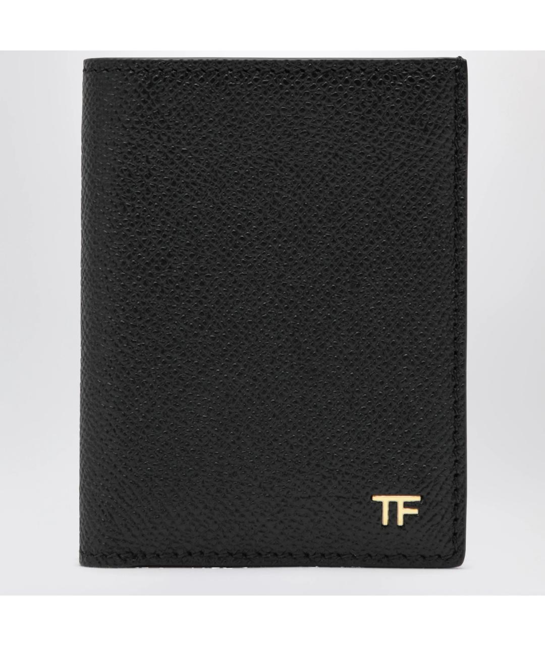 TOM FORD Черный кожаный кардхолдер, фото 3