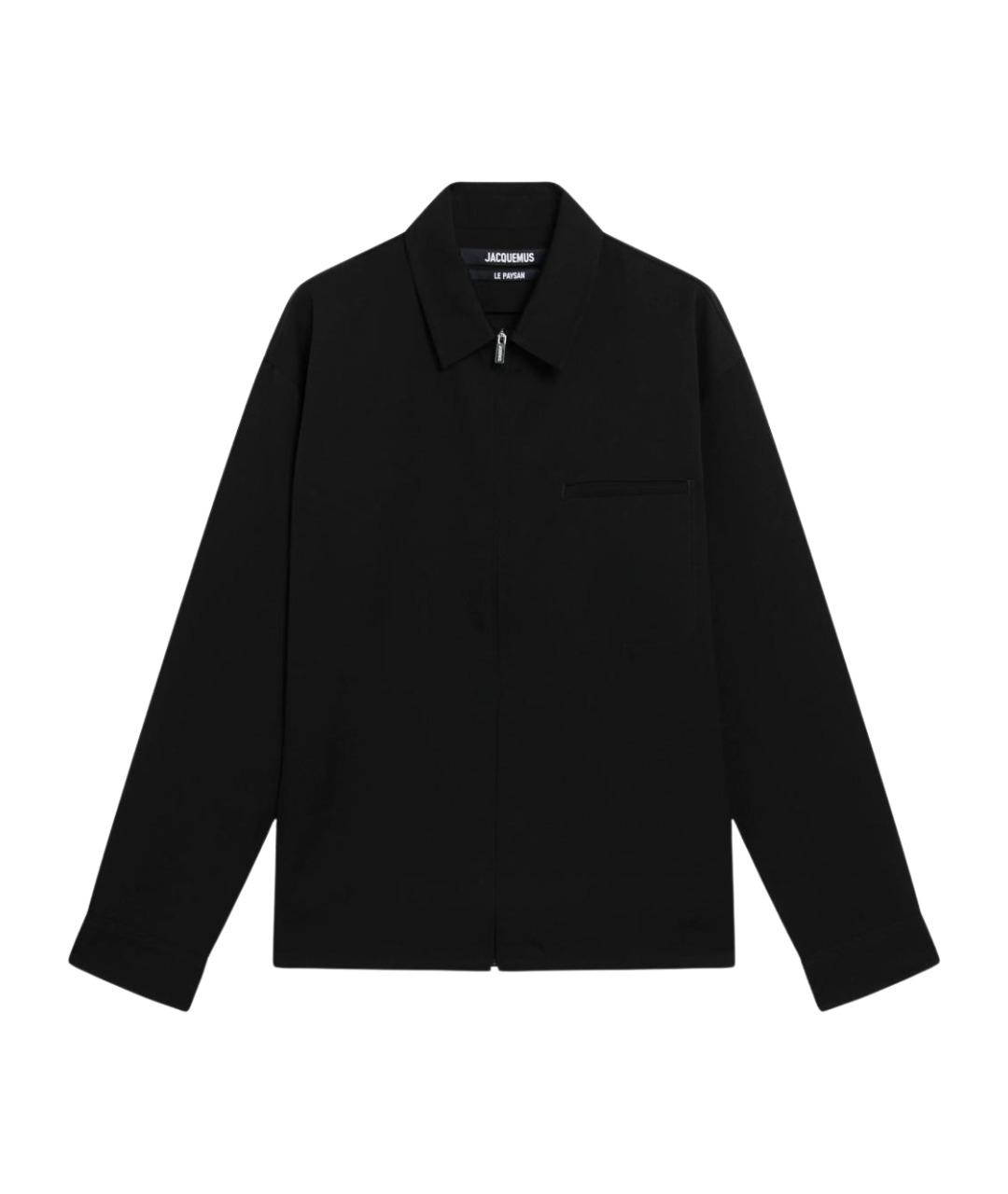 JACQUEMUS Черная шерстяная кэжуал рубашка, фото 1
