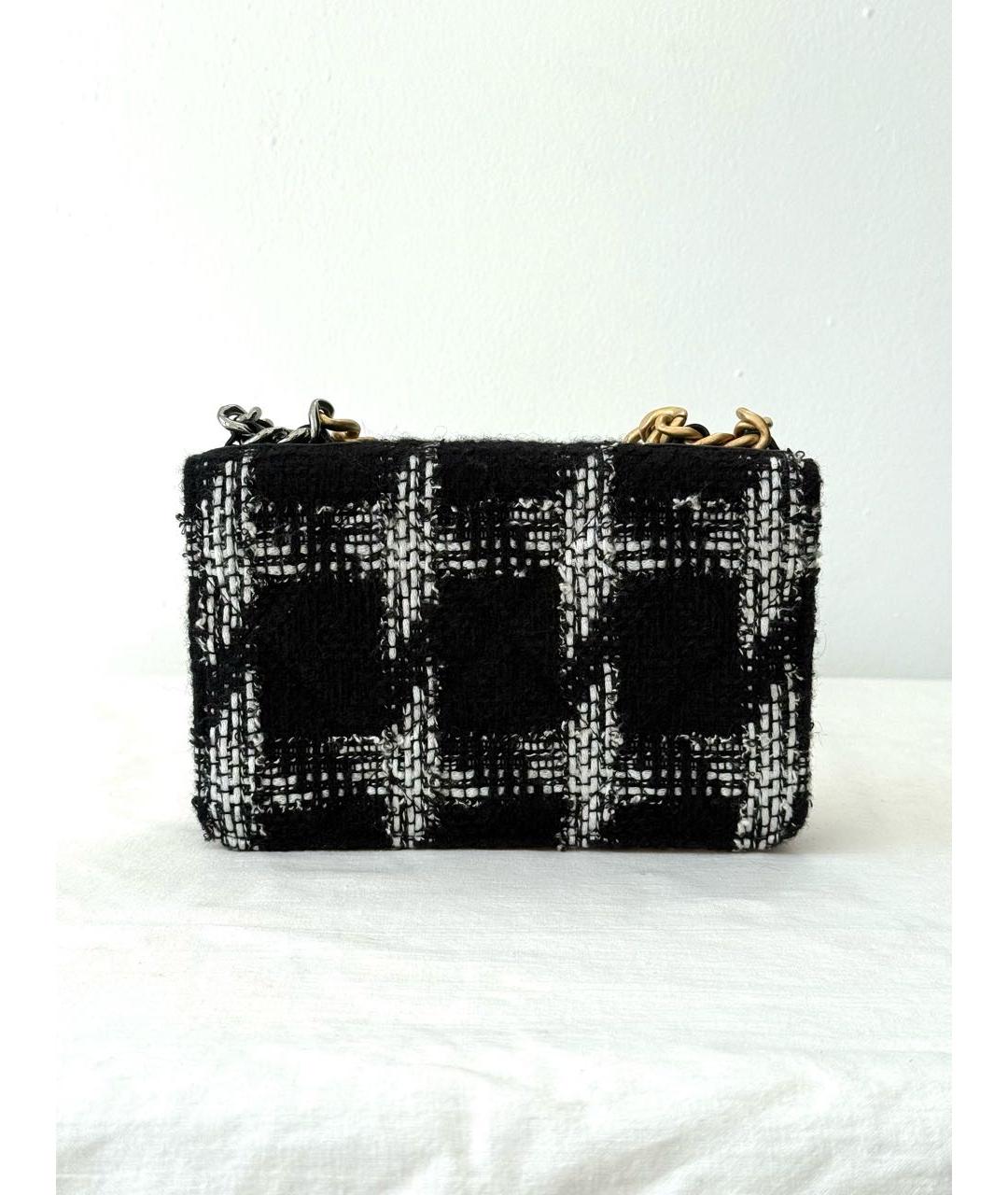 CHANEL Черная твидовая сумка через плечо, фото 2