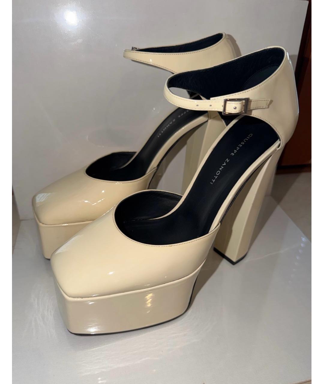 GIUSEPPE ZANOTTI DESIGN Белые туфли из лакированной кожи, фото 3