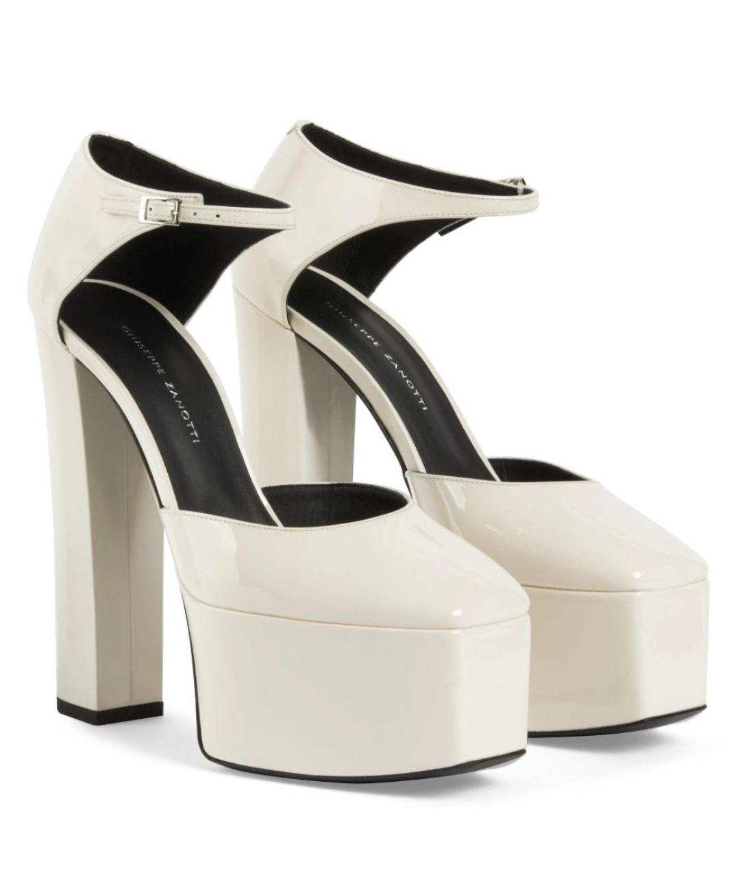 GIUSEPPE ZANOTTI DESIGN Белые туфли из лакированной кожи, фото 2