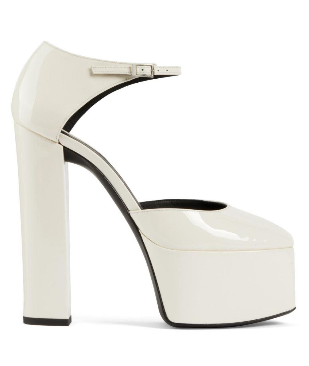 GIUSEPPE ZANOTTI DESIGN Белые туфли из лакированной кожи, фото 5