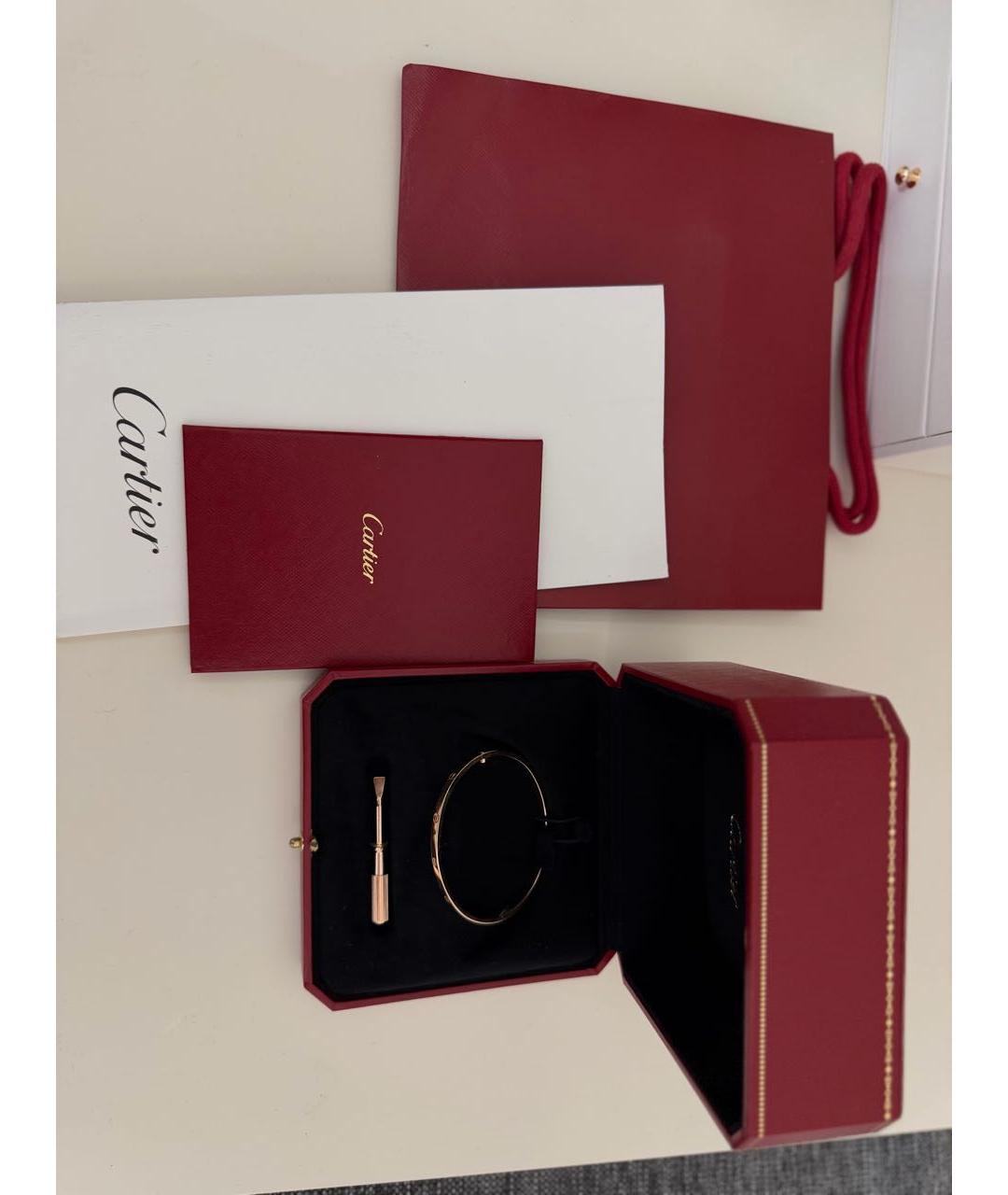 CARTIER Золотой браслет из розового золота, фото 5