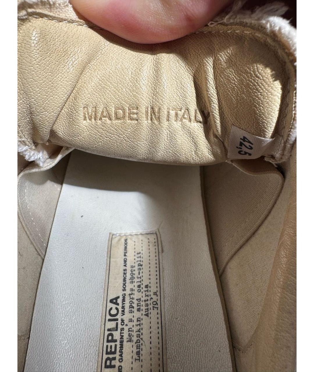 MAISON MARGIELA Белые низкие кроссовки / кеды, фото 5
