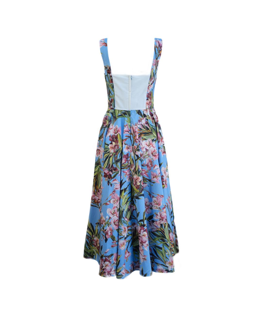 DOLCE&GABBANA Мульти хлопковый сарафан, фото 2