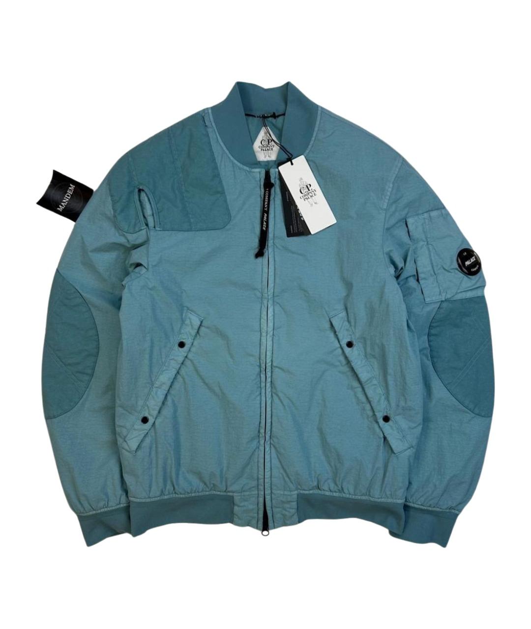 CP COMPANY Бирюзовая полиамидовая куртка, фото 1